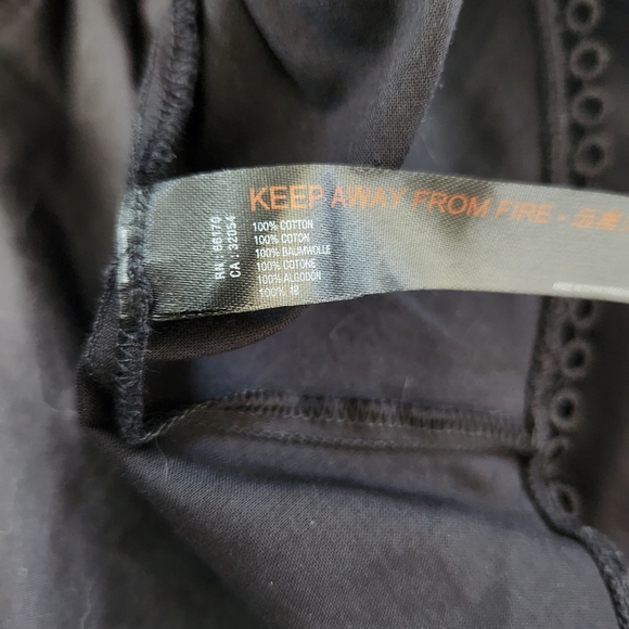 Free People Lovers Lane Ine Shoulder Mini Dress In Black Women's‎ Size Large - Picture 6 of 10